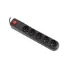 Armac NATEC NSP-0475 Natec Surge protector 5 sockets (IEC CONNECTOR) 1.5m, juodas