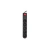 Armac NATEC NSP-0475 Natec Surge protector 5 sockets (IEC CONNECTOR) 1.5m, juodas