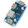 Waveshare USB ir Ethernet mazgo plokštė su jungtimis
