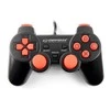 Gamepad Esperanza EGG106R (PC, PS2, PS3, juodos spalvos, red color)