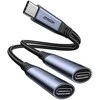 Garso adapteris du viename Joyroom SY-C03 Type-C į Dual Type-C (juodas)