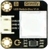 Gravity, LED jungiklis, LED apšviestas mygtukas, mėlynas, DFRobot DFR0789-B