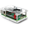 Gravlaser Dėklas Raspberry Pi 5 - atidaromas su ventiliatoriumi - skaidrus