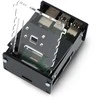 Gravlaser Raspberry Pi 4B korpusas su reguliuojamu kameros laikikliu - juodas