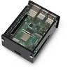 Raspberry Pi 4B juodas korpusas su permatomu viršumi