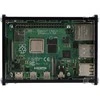 Raspberry Pi 4B korpusas su matoma mikroschemų plokšte