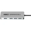 Green Cell Žalias Cell Adapteris Basic HUB Greencell USB-C 4in1 (4×USB-A 3.0) – greitas perdavimas iki 5 Gb/s, aliuminio korpusas