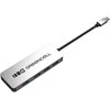 Green Cell Žalias Cell Adapteris Basic HUB Greencell USB-C 4in1 (4×USB-A 3.0) – greitas perdavimas iki 5 Gb/s, aliuminio korpusas