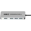 Green Cell Žalias Cell Adapteris Basic HUB Greencell USB-A 4in1 (4×USB 3.0) – greitas duomenų perdavimas iki 5 Gb/s, aliuminio korpusas