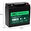 Green Cell Žalias Cell Greencell AGM VRLA 12 V 18 Ah nereikalaujanti priežiūros baterija kasos aparatams, žaislams, fotoaparatams (181 x 77 x 167 mm)