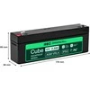 Green Cell Žalias Cell Greencell AGM VRLA 12 V 2.5 Ah nereikalaujanti priežiūros baterija kasos aparatams, žaislams, fotoaparatams (178 x 36 x 66 mm)