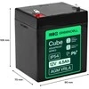 Green Cell Žalias Cell Greencell AGM VRLA 12 V 4.5 Ah nereikalaujanti priežiūros baterija kasos aparatams, žaislams, fotoaparatams (90 x 70 x 106 mm)