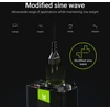 Green Cell Greencell maitinimo keitiklis nuo 24 V iki 230 V, 500 W / 1000 W, modifikuota sinusoidė - LIZDAS