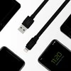 Green Cell Žalias Cell GREENCELL KABGC02 GCmatte Lightning Plokščias kabelis 25 cm su greitu įkrovimu Apple 2.4A