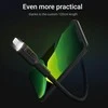 Green Cell Žalias Cell GREENCELL KABGC05 Kabelis Žalias Cell Ray USB-A - Lightning Baltas LED 120cm su Apple palaikymu