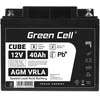 Green Cell Žalias Cell Žalias Cell CUBE AGM IP54 12V 40Ah VRLA Baterija Gel gilaus ciklo motoroleris vejapjovė valtis barža vejapjovė traktorius žvejybos laivas