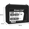 Green Cell Žalias Cell Žalias Cell CUBE AGM IP54 12V 75Ah VRLA Baterija Gel gilaus ciklo maitinimo kėdutė fotovoltinė laisvalaikio baterija kemperis