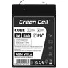Green Cell Žalias Cell Žalias Cell CUBE AGM IP54 6V 5Ah VRLA Baterija Gel gilaus ciklo žaislai vaikų signalizacijos sistemoms