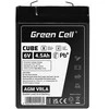 Green Cell Žalias Cell Žalias Cell CUBE AGM IP54 6V 4Ah VRLA Baterija Gel gilaus ciklo motoroleris vejapjovė valtis barža vejapjovė traktorius žvejybos laivas