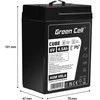 Green Cell Žalias Cell Žalias Cell CUBE AGM IP54 6V 4Ah VRLA Baterija Gel gilaus ciklo motoroleris vejapjovė valtis barža vejapjovė traktorius žvejybos laivas