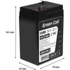 Green Cell Žalias Cell Žalias Cell CUBE AGM IP54 6V 5Ah VRLA Baterija Gel gilaus ciklo žaislai vaikų signalizacijos sistemoms