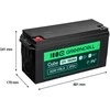 Green Cell Žalias Cell Žalias Cell Cube AGM VRLA IP54 12 V 150 Ah nereikalaujantis priežiūros akumuliatorius kemperiams, fotovoltinėms sistemoms, saulės baterijoms, valtims