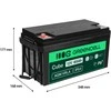 Green Cell Žalias Cell Žalias Cell Cube AGM VRLA IP54 12 V 65 Ah nereikalaujantis priežiūros akumuliatorius vejapjovėms, paspirtukams, valtims ir neįgaliųjų vežimėliams