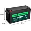 Green Cell Žalias Cell Žalias Cell Cube AGM VRLA IP54 12 V 250 Ah nereikalaujantis priežiūros akumuliatorius kemperiams, fotovoltinėms sistemoms, saulės baterijoms, valtims