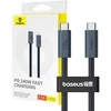 Greitas įkrovimas USB-C Baseus Flash 240W 1m (juoda)