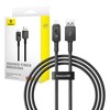 Greito įkrovimo kabelis Baseus Explorer 2.4A 1M (juodas)
