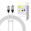 Greito įkrovimo kabelis Baseus USB-C su Coolplay Series 1m, 20W (baltas)