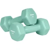 >>>HEX ketaus vinilo hantelių rinkinys 12 kg su stovu (2x1kg + 2x2kg + 2x3kg), REBEL ACTIVE