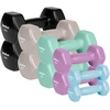 >>>HEX ketaus vinilo hantelių rinkinys 30 kg (2x1 kg + 2x2 kg + 2x3 kg + 2x4 kg + 2x5 kg), REBEL ACTIVE