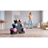 >>>HEX ketaus vinilo hantelių rinkinys 7kg su stovu (2x0.5kg + 2x1 kg + 2x2 kg), REBEL ACTIVE