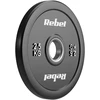 Olimpiniai gumuoti svarmenys BUMPER rinkinys 2x2.5kg, skylės skersmuo 51 mm, REBEL ACTIVE
