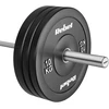 Olimpiniai gumuoti svarmenys BUMPER rinkinys 2x10kg, skylės skersmuo 51 mm, REBEL ACTIVE
