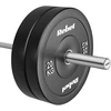 Olimpinis gumuotas svorio diskas BUMPER 20 kg, skylės skersmuo 51 mm, REBEL ACTIVE