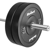 Olimpinis gumuotas svorio diskas BUMPER 25 kg, skylės skersmuo 51 mm, REBEL ACTIVE