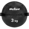 >>Medicininis kamuolys fitneso ir reabilitacijos pratimams, 3kg, REBEL ACTIVE