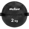 >>Medicininis kamuolys kūno rengybos ir reabilitacijos pratimams, 2kg, REBEL ACTIVE