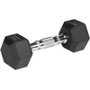 Hantle Guma dengti ketaus hanteliai HEX 2x2,5kg REBEL ACTIVE