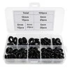 Oem 105 vnt, įvorių rinkinys, 4–10 mm, juodos guminės įvorės