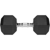 Gumuotas ketaus hantelis HEX 20kg, REBEL ACTIVE
