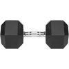Gumuotas ketaus hantelis HEX 25 kg REBEL ACTIVE