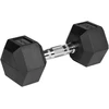 Gumuoti ketaus hanteliai HEX 2x10kg, REBEL ACTIVE
