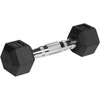 Gumuoti ketaus hanteliai HEX 2x2kg, REBEL ACTIVE
