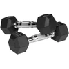 Gumuoti ketaus hanteliai HEX 2x2kg, REBEL ACTIVE