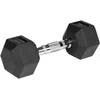 Gumuoti ketaus hanteliai HEX 2x5kg, REBEL ACTIVE