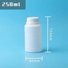 Oem HDPE buteliukas - 250 ml - su dangteliu