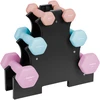 HEX ketaus neopreno hantelių rinkinys 7kg su stovu (2x0.5kg + 2x1 kg + 2x2 kg), REBEL ACTIVE